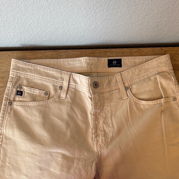 Ag Adriano Goldschmied Other - AG Adriano Goldschmied Men's Tan Slim Straight Jeans 32x32